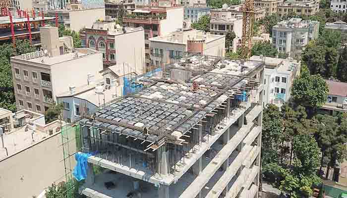 پروژه اجرایی سقف وافل خورشید تهران2