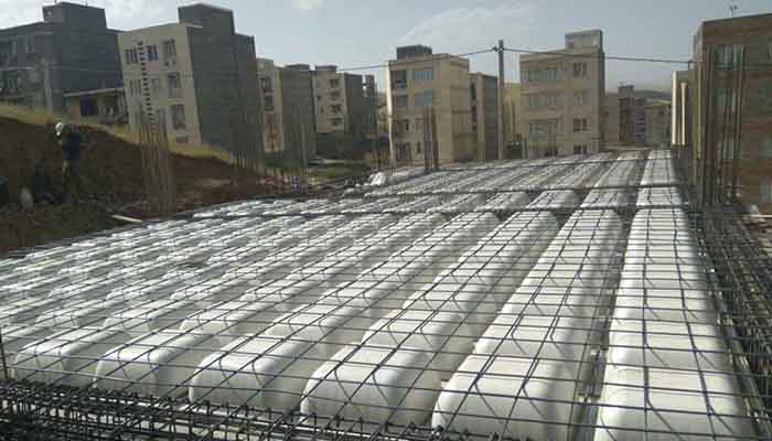 پروژه اجرایی سقف وافل کیمیا سنندج