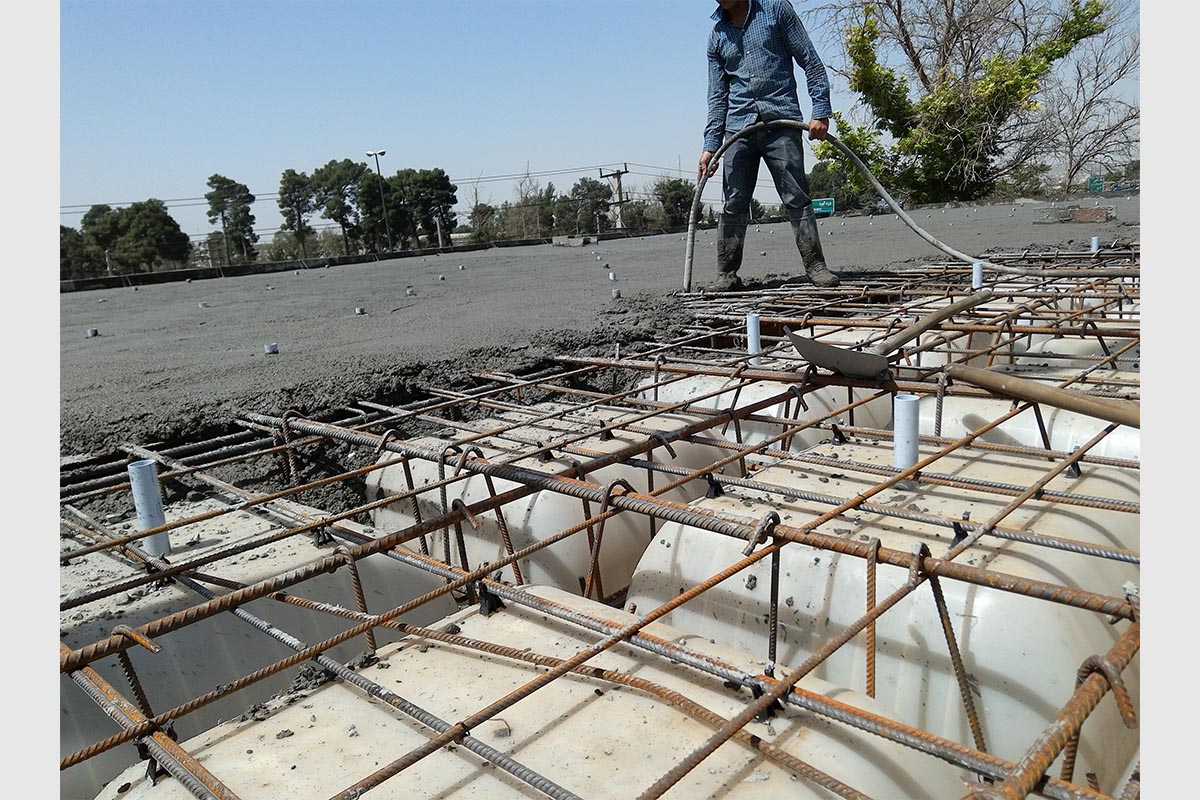 پروژه اجرایی سقف وافل نمایشگاه تهران