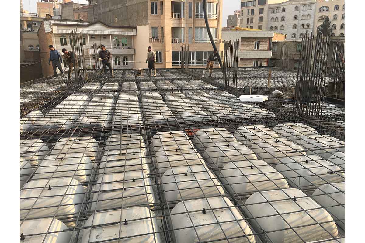 پروژه اجرایی سقف وافل کامران ارومیه