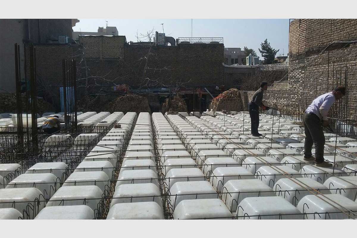 پروژه اجرایی سقف وافل چناران مشهد