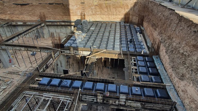 پروژه سقف وافل تالار قزوین
