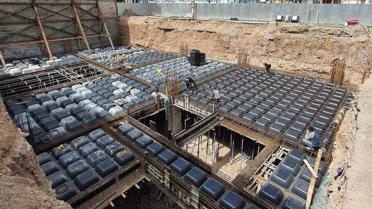 پروژه سقف وافل تالار قزوین